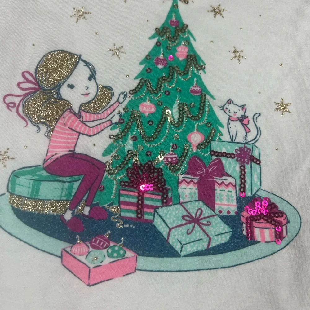 Isaac‎ Mizrahi Kids White Christmas Top
